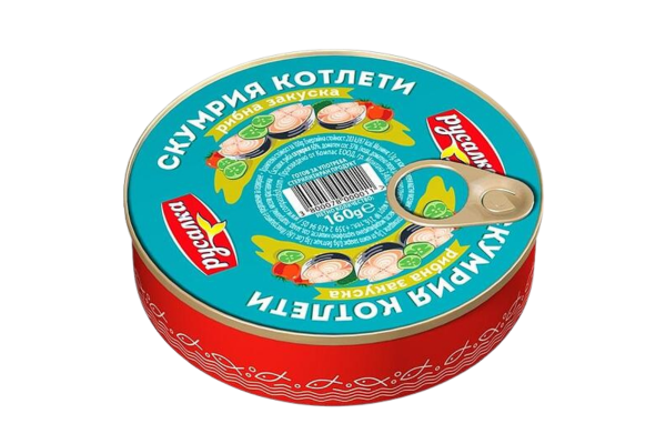 консерва скумрия  русалка в доматен сос 160 гр