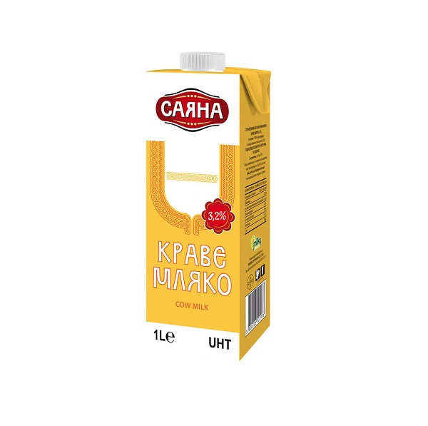 Прясно Мляко Краве Саяна 3.2% УХТ - 1л.