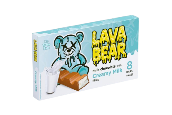 лава беар creamy milk шоколад 96гр