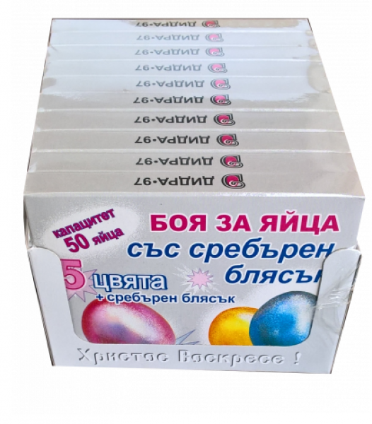 боя за яйца със сребърен блясък 30 мл
