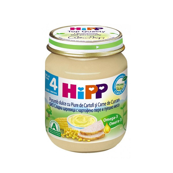 Пюре Био Хип Царевица С Картофено Пюре и Пушеко - 125гр.
