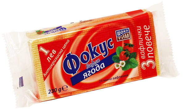 Вафла Фокус с Вкус на Ягода - 230 гр.