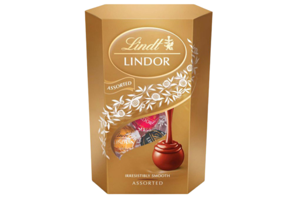 шок. бонбони линд корнет асорти 335гр