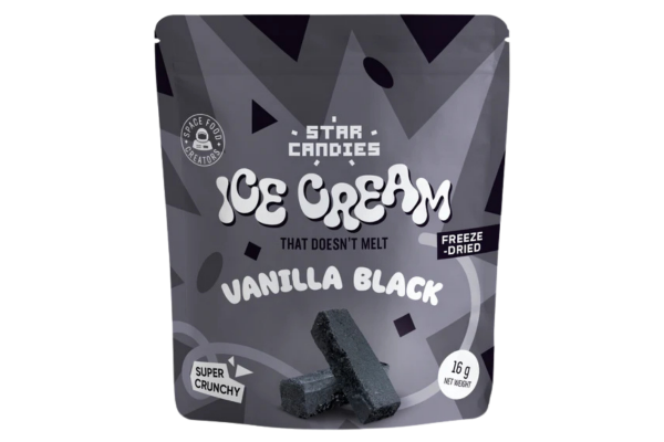 сух сладолед черна ванилия star candies