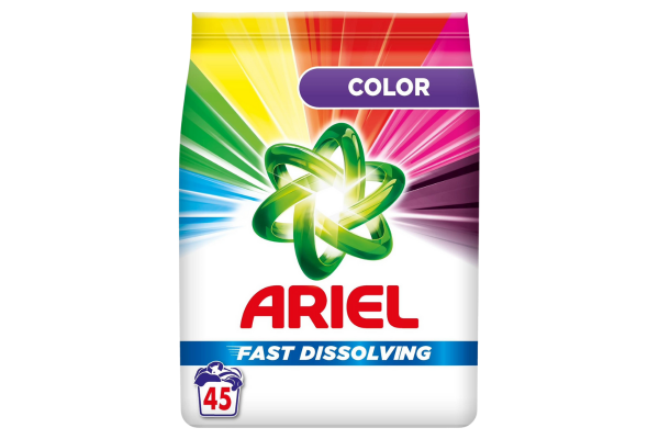 прах за пране ariel цветно 45пранета 2.475кг