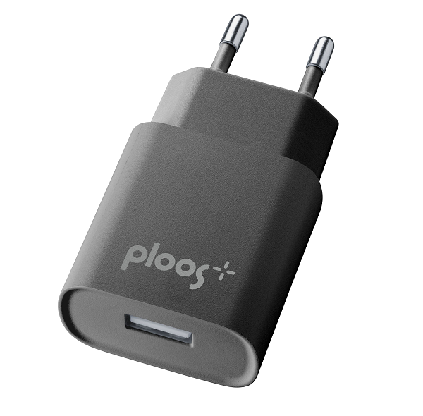 pl зарядно 220v usb 2а черно