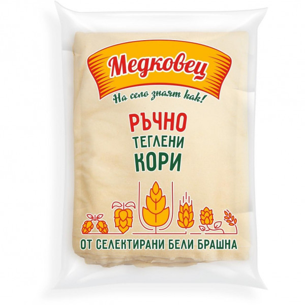 кори за баница ръчно теглени медковец - 400 гр.