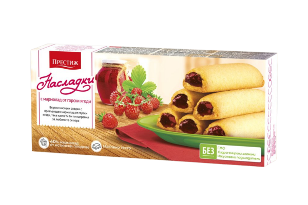 бисквити нетунквани насладки горски ягоди 134гр