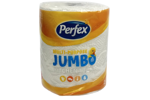 кухненска ролка джъмбо перфекс 1бр 280гр 2пл бяла