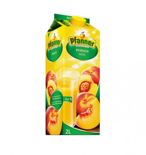 Плодов Сок Пфанер Праскова - 2л.