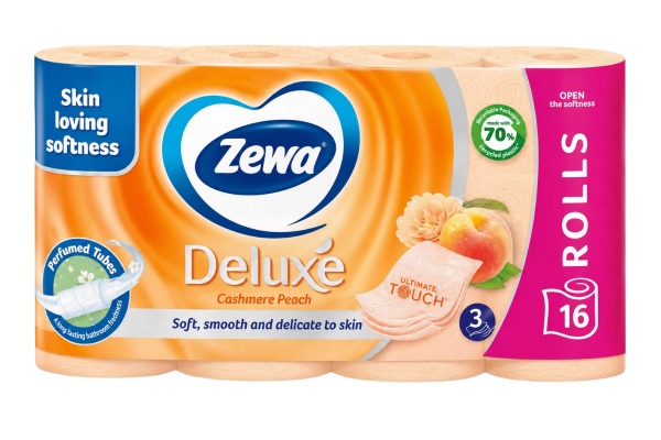 тоалетна хартия zewa 3nл. deluxepeach 16бр
