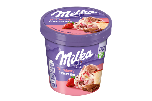 сладолед milka ягодов чийзкейк туба 425мл