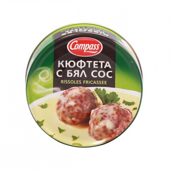 Говежди Кюфтета В Бял Сос Компас Консерва - 300гр.