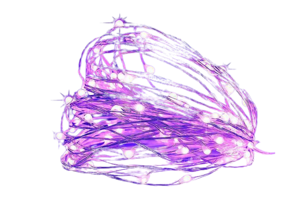 лампички 100mini led,31v, лилава светлина