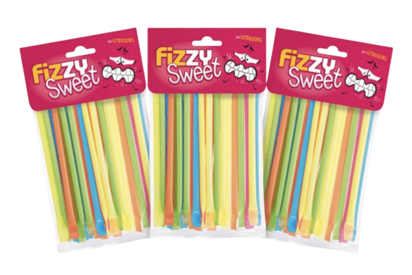 fizzy sweet бонбон на прах straws 100 гр.