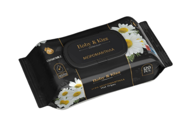 мокри кърпи baby kiss лайка 120бр/пак