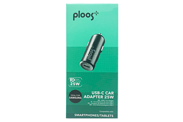 pl зарядно за кола 12v pd usb-c 25w черно