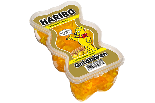 бонбони haribo голямо мече лимон 450гр