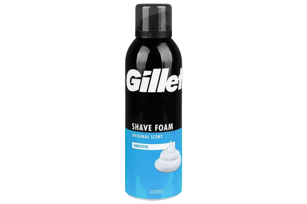 пяна за бръснене gillette sensitive beard care 200мл
