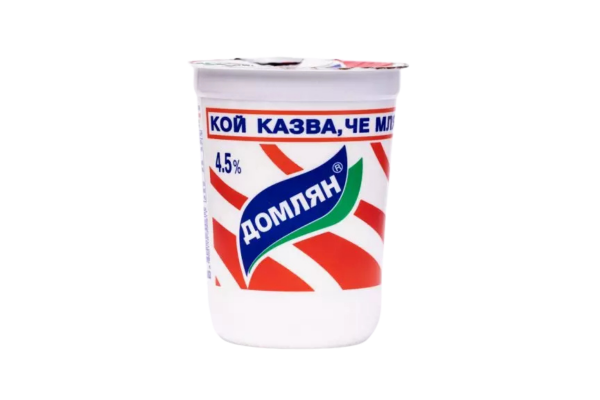 кисело мляко домлян 4.5% 500гр