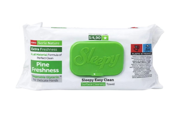 мокри кърпички за почистване sleepy 100бр зелени натурални