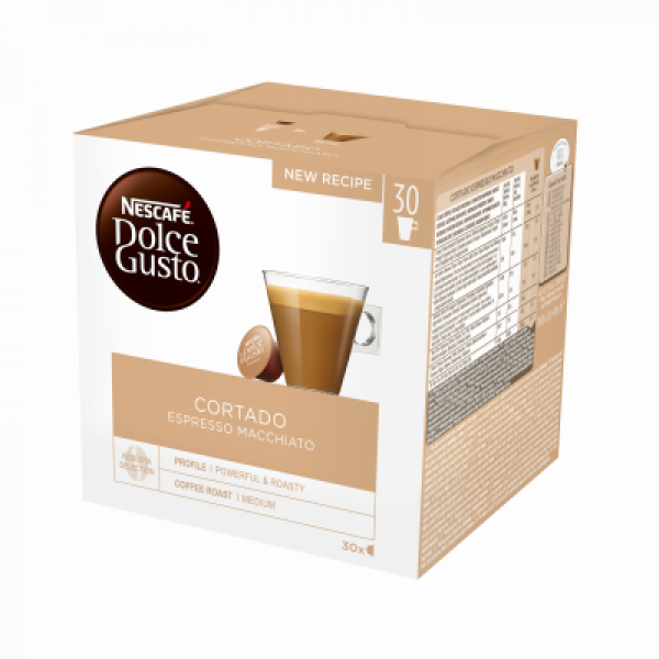 кафе капсули dolce gusto кортадо - 30 бр.