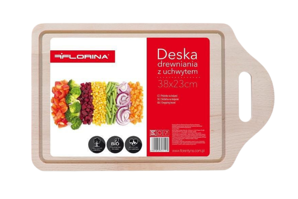 florina дървена дъска за рязане с борд, 38x23cm