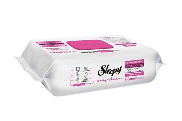 мокри кърпички за почистване sleepy 100бр лилави лилия