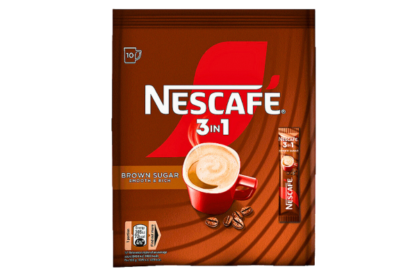 нескафе 3в1 с кафява захар плик 10бр